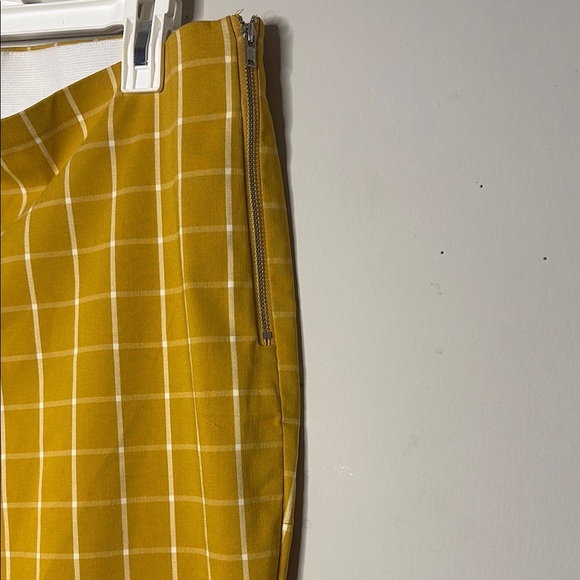 a new day Mustard Checkered Chinos - Picture 2 of 6
